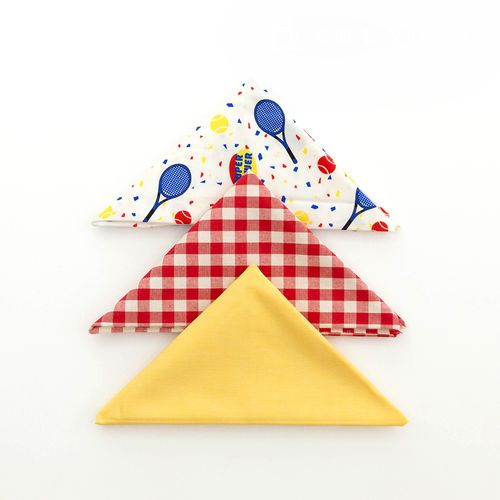 生地パッケージチェック生地テニスラケット綿生地人形子犬服作り彫刻布3種106