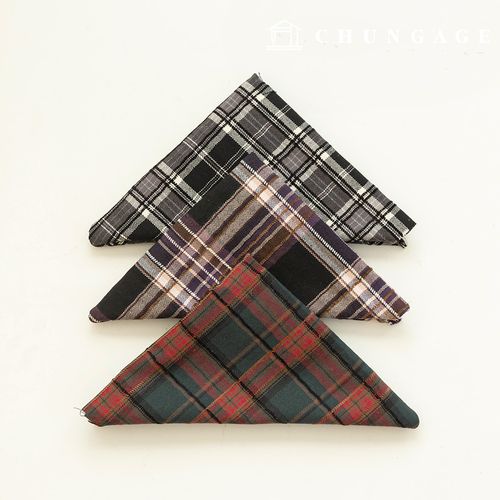 チェッククリスマス生地方り生地彫刻布パッケージコットン10カウントホリーチェック3種165