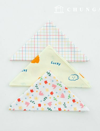 生地パッケージ チェック フラワー ザトゥリ生地 花柄 コットン 雲 彫刻布 3種 140