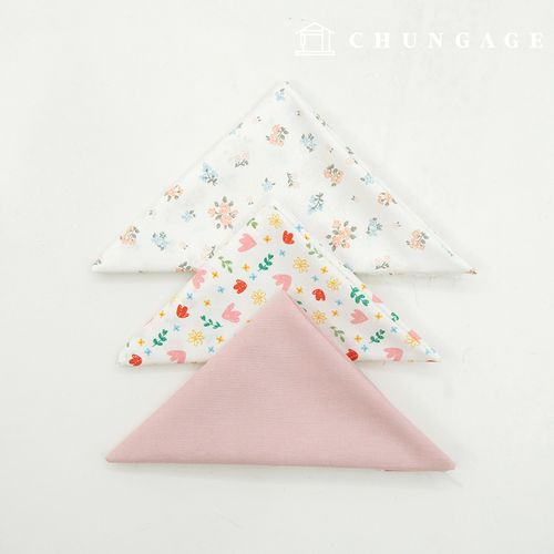 生地パッケージフラワーフェンス生地花柄人形子犬服作り彫刻布3種144