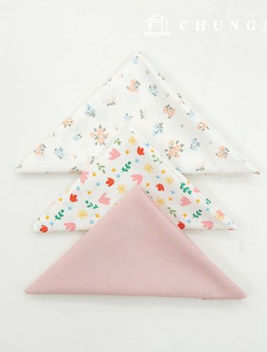 生地パッケージフラワーフェンス生地花柄人形子犬服作り彫刻布3種144