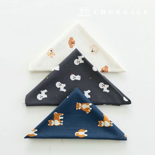 生地パッケージの子犬動物