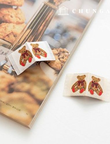 織りラベルフィットリボンクマラベル