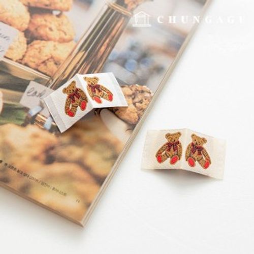 織りラベルフィットリボンクマラベル