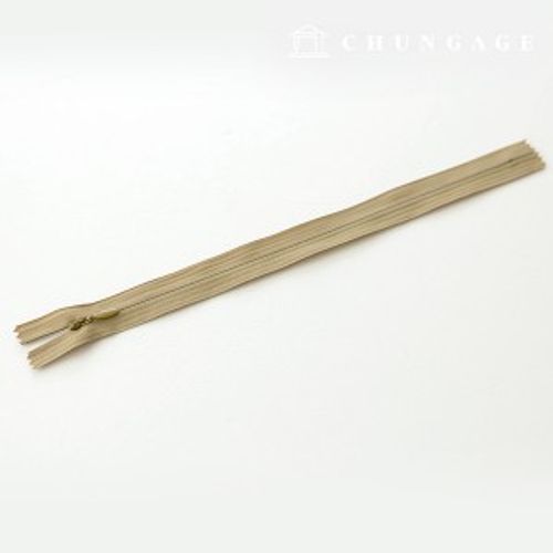 コンソールジッパー隠しホーンソールジッパー25cmベージュ