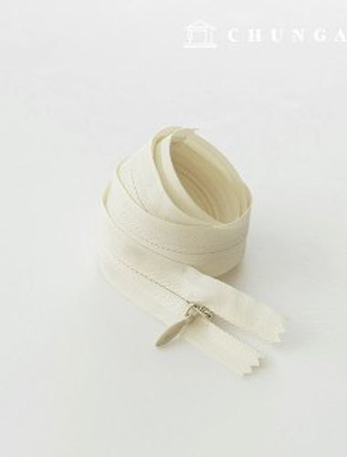 コンソールジッパー隠しホンソールジッパー60cmナチュラル