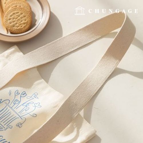 コットンウェビング紐 ウェービング紐 エコバッグバッグ部材 50mmナチュラル