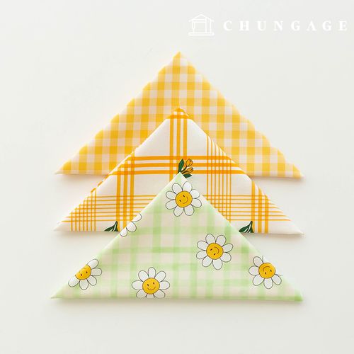 生地パッケージフラワーフェンス生地花柄チェック千人形子犬服作り3種172