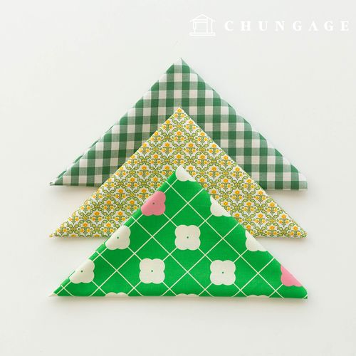 生地パッケージフラワーフェンス生地花柄チェック千人形子犬服作り3種171