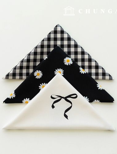 生地パッケージフラワーフェンス生地花柄リボンチェック布人形子犬服作り3種169