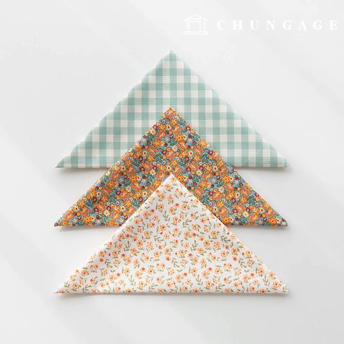 生地パッケージフラワーフェンス生地花柄チェック千人形子犬服作り3種181