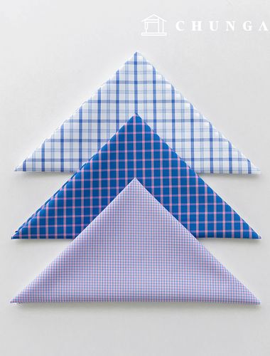 生地パッケージ チェック杯 チェックスパン ザトゥリ生地 彫刻布 人形 子犬服作り 3種 A 7