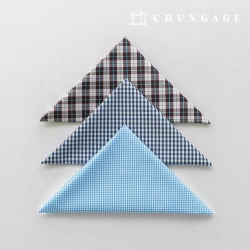 生地パッケージ チェックグラスチェック スパンザトゥリ生地彫刻布 人形子犬服作り 3種 A 9