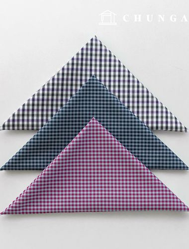 生地パッケージ チェック杯 チェックスパン ザトゥリ生地彫刻布 人形子犬服作り 3種 A 2