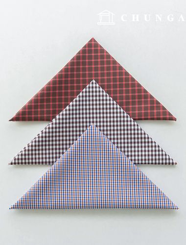 生地パッケージ チェック杯 チェックスパン ザトゥリ生地 彫刻布 人形 子犬 服づくり 3種 A 13