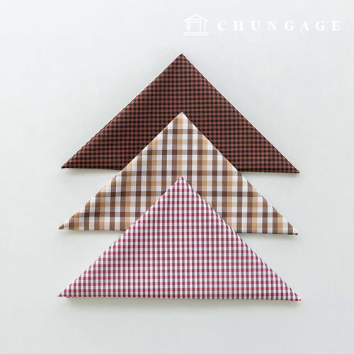 生地パッケージ チェック杯 チェック スパン方言 生地 彫刻布 人形 子犬 服づくり 3種 A 14