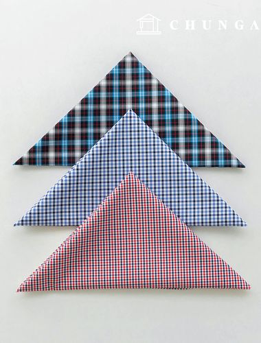 生地パッケージ チェックグラスチェック スパンザトゥリ生地彫刻布 人形子犬服作り 3種 A 15