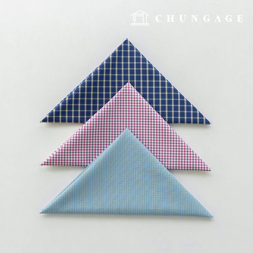 生地パッケージ チェックグラスチェック スパンザトゥリ生地彫刻布 人形子犬服作り 3種 A 16