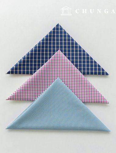 生地パッケージ チェックグラスチェック スパンザトゥリ生地彫刻布 人形子犬服作り 3種 A 16