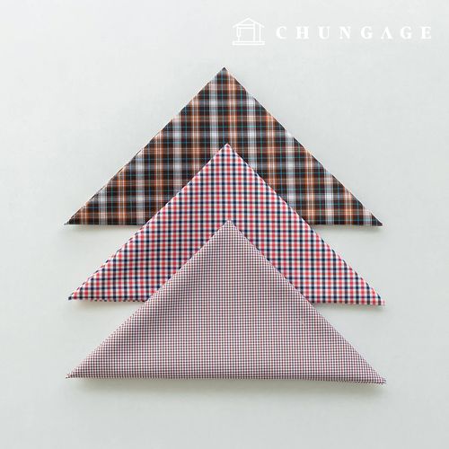 生地パッケージ チェック杯 チェックスパン ザトゥリ生地 彫刻布 人形 子犬 服づくり 3種 A 17