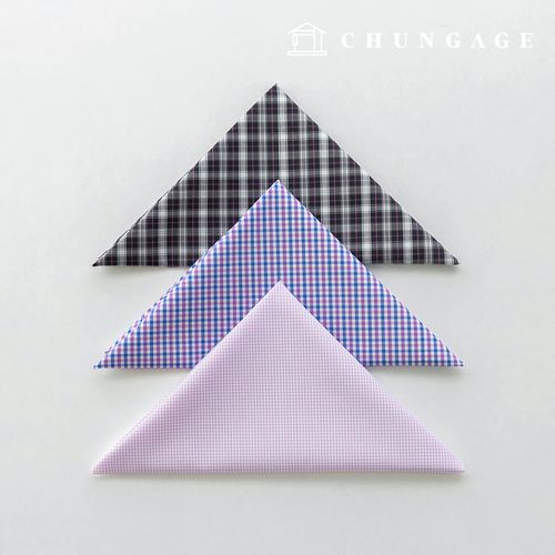 生地パッケージ チェック杯 チェックスパン ザトゥリ生地 彫刻布 人形子犬服作り 3種 A 11