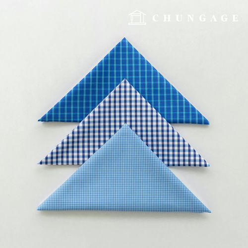 生地パッケージ チェック杯 チェックスパン ザトゥリ生地 彫刻布 人形子犬服作り 3種 A 20