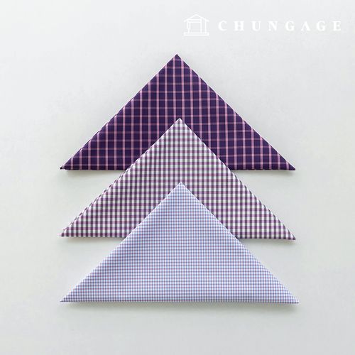 生地パッケージ チェック杯 チェックスパン ザトゥリ生地 彫刻布 人形 子犬 服づくり 3種 A 12