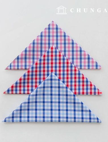 生地パッケージ チェック杯 チェックスパン ザトゥリ生地 彫刻布 人形 子犬服作り 3種 A 26