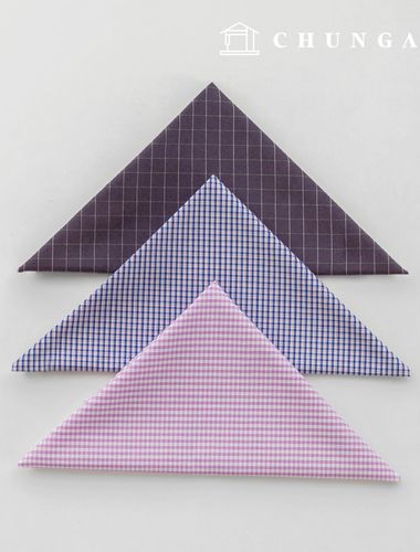 生地パッケージ チェック杯 チェックスパン ザトゥリ生地 彫刻布 人形子犬服作り 3種 A 29