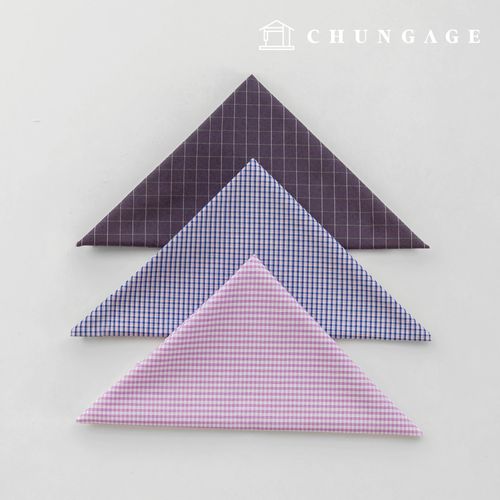 生地パッケージ チェック杯 チェックスパン ザトゥリ生地 彫刻布 人形子犬服作り 3種 A 29