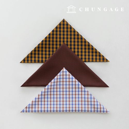 生地パッケージ チェック杯 チェックスパン ザトゥリ生地 彫刻布 人形 子犬 服づくり 3種 A 28