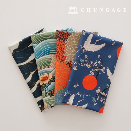 生地パッケージフラワーさくらんぼ生地オリエンタル天人形子犬服作り4種214