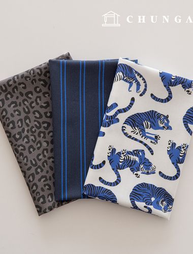 生地パッケージ虎牡丹生地ストライプ布人形子犬服作り3種229