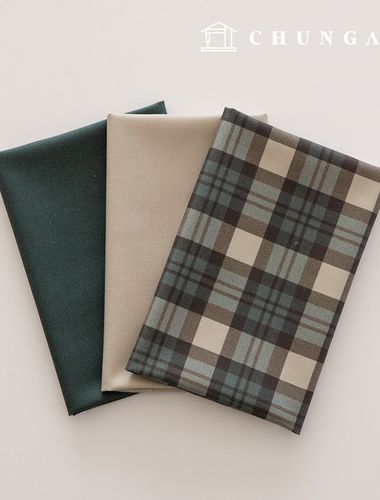 生地パッケージ 平織り 方言 生地チェック千人形 子犬服作り