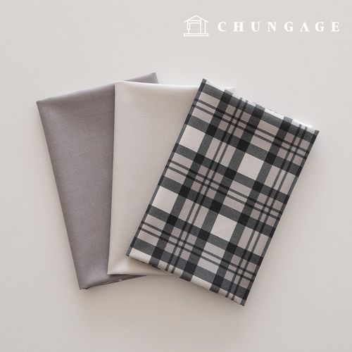 生地パッケージ 平織り 方言 生地チェック千人形 子犬服作り 3種 235