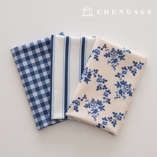 生地パッケージフラワーフェチ生地チェック千人形子犬服作り3種237