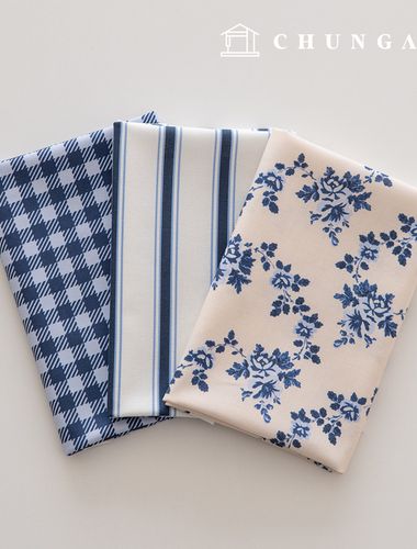 生地パッケージフラワーフェチ生地チェック千人形子犬服作り3種237