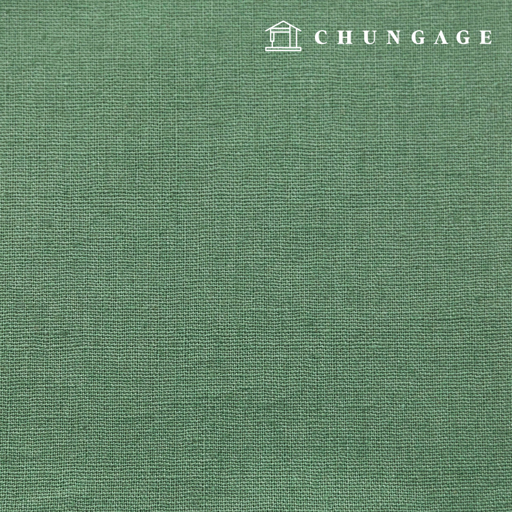 クリスマスリネン生地 ウォッシング 平織り リネン布 広幅11カウント ヴィンテージグリーン 1ヤード