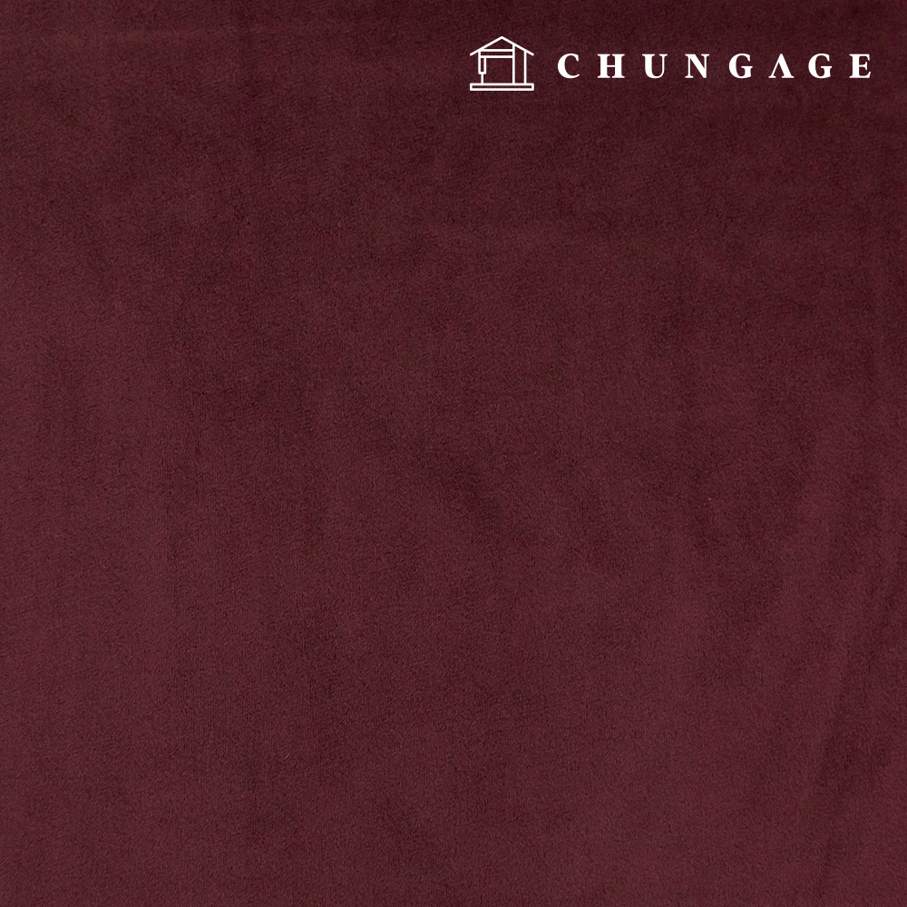 クリスマスベルベット生地 平織り 人形生地 冬カートン クッションショーケース 生地 ニューベラ ディープバーガンディ 1ヤード