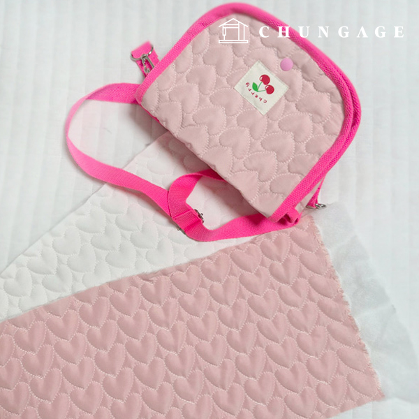 キルティング生地ハートヌービム布広幅生活防水4オンス6種