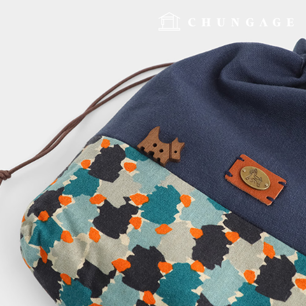 ヴィンテージウッドボタン犬の木のボタン68241