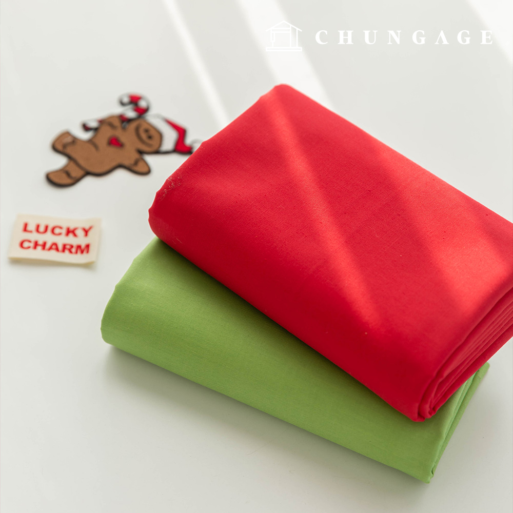 クリスマスコットン生地 平織り生地40カウント ツイルアデルサンタ2種