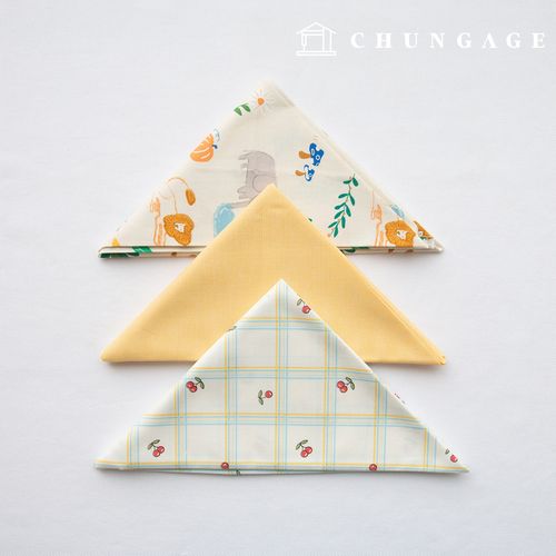 生地パッケージフラワー花柄チェック生地動物チューリップイエロー彫刻布3種100