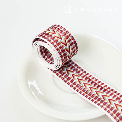 カバン紐ポリ両面ウェビング紐ウェービングクロスバック38mmチーフスカイブラウン