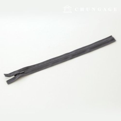 コンソールジッパー隠しホンソールジッパー25cmダークグレー