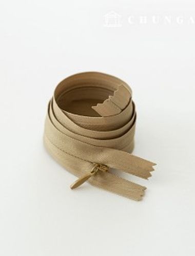 コンソールジッパー隠しホンソールジッパー60cmベージュ