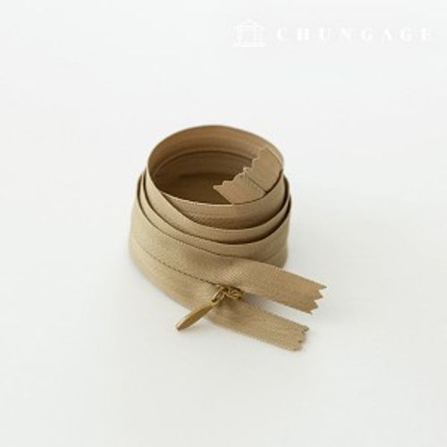 コンソールジッパー隠しホンソールジッパー60cmベージュ