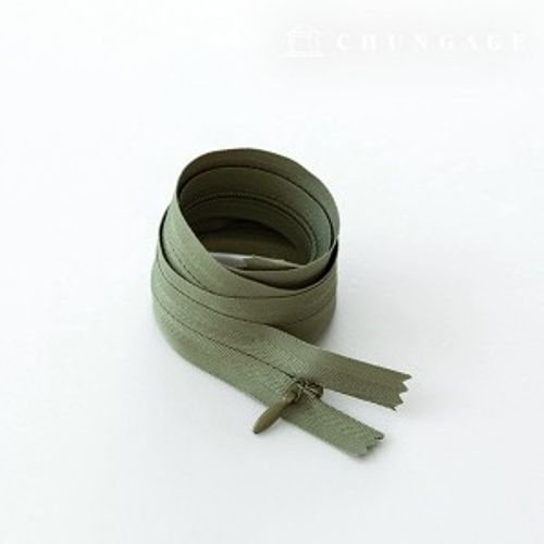 コンソールジッパー隠しホンソールジッパー60cmヨンカーキ