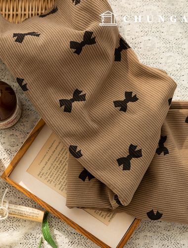 コーデュロイ生地 スパン中コーデュロイ 8W コーデュロイ生地広幅 冬生地 ラブリボン