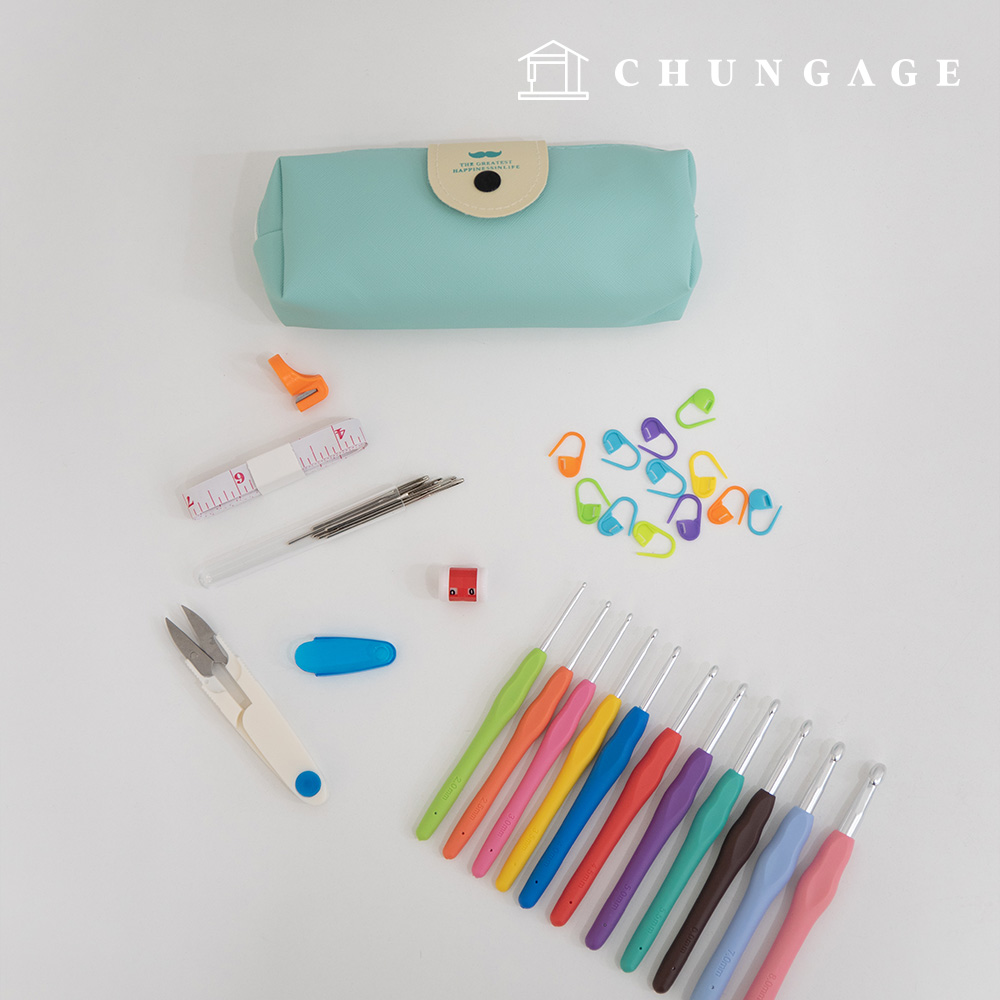 編み針セット 鼻針ポーチ